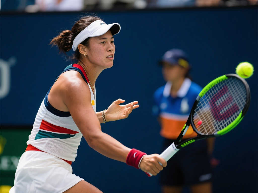 郑钦文虽未逾越萨巴伦卡高峰,却已窥见希望之光 郑钦文虽未逾越萨巴伦卡高峰,却已窥见希望之光